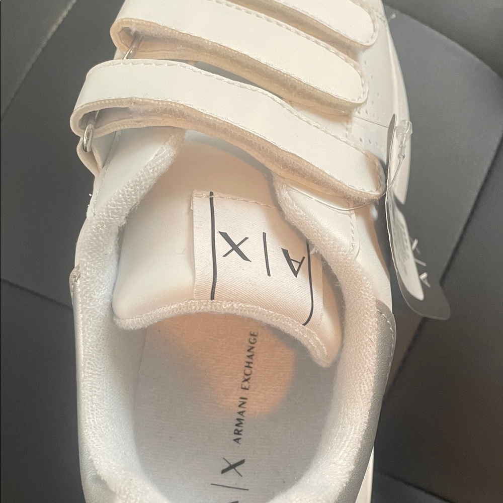 Armani Exchange White Women's Sneakers sz 7 - Picture 11 of 13